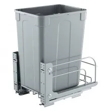 35QT Pullout Waste Container Under Cabinet Kitchen Bin Trash Can Soft Close