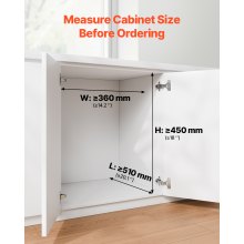 VEVOR Double 20+10+10L Pullout Waste Container Under Cabinet Kitchen Trash Can
