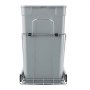 VEVOR Pullout Trash Can for Kitchen Cabinets,Double Under Sink Garbage Waste Recycling Bin, Under Mount Waste Container, with Heavy Duty Metal Full Extension Sliding System and Handle
