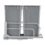 VEVOR Pull-Out Trash Can, 27 QT x2 Double Under Mount Kitchen Waste Container, Heavy Duty Garbage Recycling Bin with Door Kit and Soft Close Slide, for Kitchen Cabinet, Sink, Under Counter (Grey)