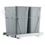 VEVOR Pullout Trash Can for Kitchen Cabinets, Double Under Sink Garbage Waste Recycling Bin, Under Mount Waste Container, with Heavy Duty Metal Full Extension Sliding System and Handle