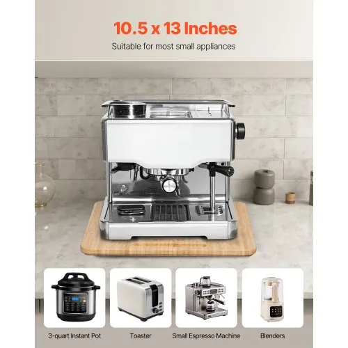 Pissente Kitchen Appliance Sliding Tray, Sliding Coffee Maker Tray Rolling Tray Countertop Storage Moving Slider For Kitchen Appliances Sliding For Bread Machine Breakfast Machine