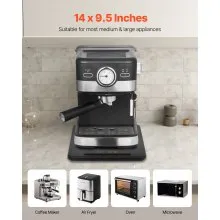 VEVOR Appliance Slider 14 x 9.5 in Sliding Tray for Coffee Maker Black