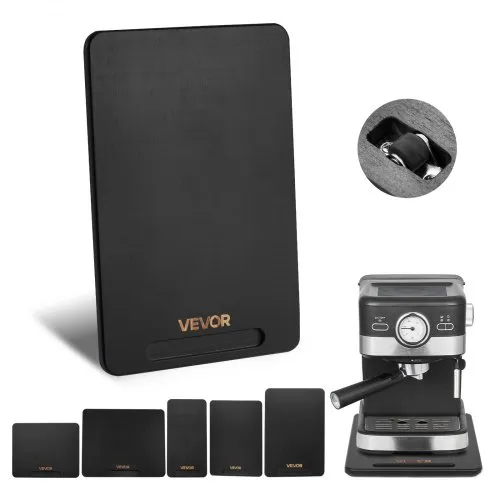 VEVOR Appliance Slider, Large 16 x 12-inch, Rolling Sliding Tray with Silent Rubber Wheels & Hollow Handle, Easy to Clean, Appliance Rolling Tray for Coffee Maker, Kitchen Countertop, Black