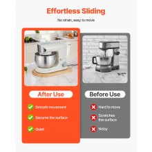 VEVOR Mixer Slider Oval 14.5 x 9.4-inch for Tilt Head 4.5-5 Qt Stand Mixer