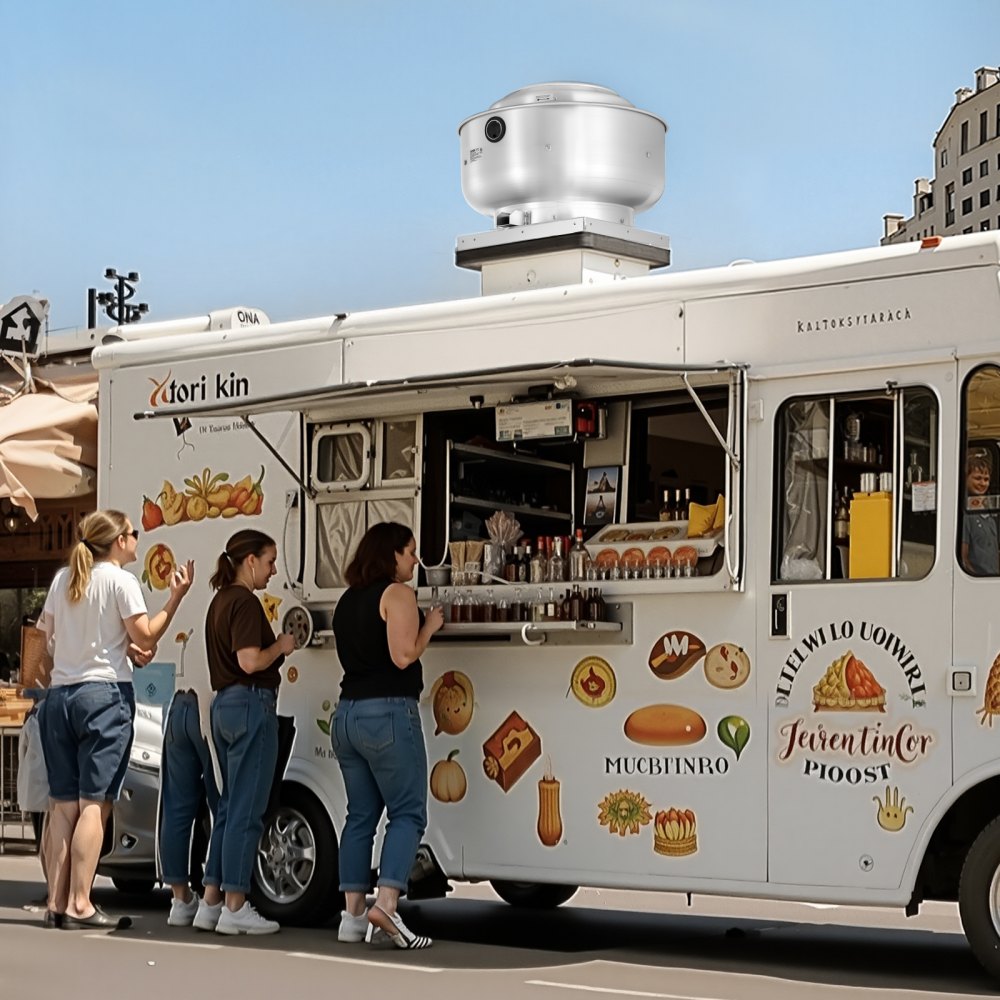 VEVOR Commercial Kitchen Exhaust Fan, 2200 CFM Restaurant Canopy Hood Exhaust Fan,  0.75HP 560W Direct Drive Food Truck Hood Vent, High Speed & Low Noise, for Warehouse, Agriculture