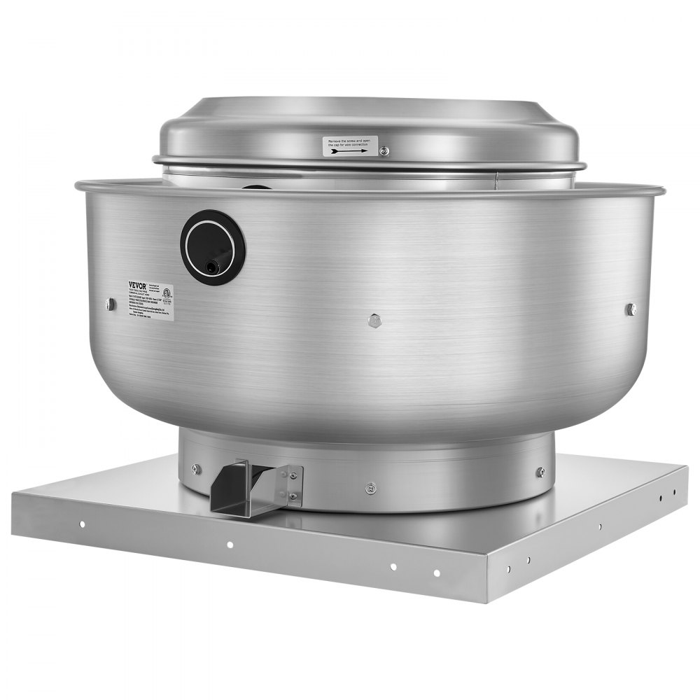 VEVOR Commercial Kitchen Exhaust Fan, 2200 CFM Restaurant Canopy Hood Exhaust Fan,  0.75HP 560W Direct Drive Food Truck Hood Vent, High Speed & Low Noise, for Warehouse, Agriculture