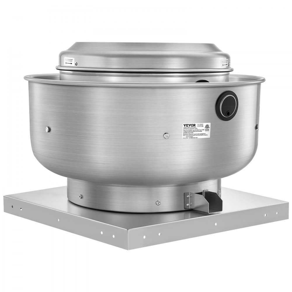 VEVOR Commercial Kitchen Exhaust Fan, 2200 CFM Restaurant Canopy Hood Exhaust Fan,  0.75HP 560W Direct Drive Food Truck Hood Vent, High Speed & Low Noise, for Warehouse, Agriculture