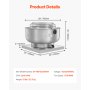 VEVOR Commercial Kitchen Exhaust Fan, 2200 CFM Restaurant Canopy Hood Exhaust Fan,  0.75HP 560W Direct Drive Food Truck Hood Vent, High Speed & Low Noise, for Warehouse, Agriculture