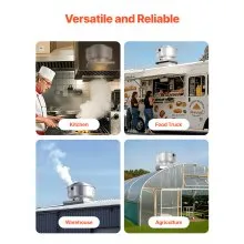 VEVOR Restaurant Hood Exhaust Fan 2200 CFM 560W Upblast Commercial High Speed