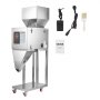 VEVOR Powder Filling Machine, 10-999g Automatic Particle Dispenser, Premium Stainless Steel, Intelligent Weighing Dispensing Filler with Foot Pedal, for Coffee Beans, Grains, Tea, Spices, Silver