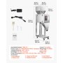 VEVOR Powder Filling Machine, 10-999g Automatic Particle Dispenser, Premium Stainless Steel, Intelligent Weighing Dispensing Filler with Foot Pedal, for Coffee Beans, Grains, Tea, Spices, Silver