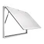 VEVOR Concession Window 1220x915mm Aluminum Alloy Frame Service Window, for Food Truck, Up to 85 Degrees Stand Serving Windows w/ Awning Door and Drag Hook, Rainwater Resistant for Concession Trailer