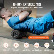 VEVOR Vibrerende Foam Roller 4 Intensities Oppladbar elektrisk EPP Foam Roller