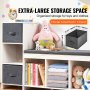 Βιβλιοθήκη VEVOR Kids Reading Nook Bench 6-Cubby Storage με λευκό μαξιλάρι καθίσματος