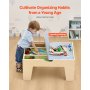 Multi-Purpose Activity Play Table with 290 Building Bricks & 30 PCS Accessories