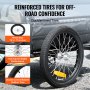 VEVOR Bike Cargo Trailer, 72.5 kg Load Capacity, Heavy-Duty Bicycle Wagon Cart, Foldable Compact Storage & Quick Release with Universal Hitch, 40.6 cm Wheels, Safe Reflectors, Fits 558.8-711.2 mm Bike Wheels