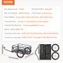 VEVOR Bike Cargo Trailer, 72.5 kg Load Capacity, Heavy-Duty Bicycle Wagon Cart, Foldable Compact Storage & Quick Release with Universal Hitch, 40.6 cm Wheels, Safe Reflectors, Fits 558.8-711.2 mm Bike Wheels