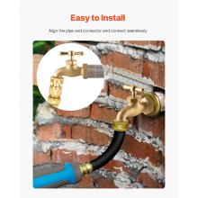 Hose Bibb 3/4" MIP x 3/4" MHT Connection Brass Outdoor Water Faucet Spigot