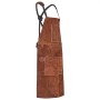 VEVOR Leather Welding Work Apron, Heavy Duty Cowhide Flame Resistant Welding Apron, Heat-Resistant Blacksmith Welder Aprons with 6 Tool Pockets for Woodworking, Gardening, BBQ