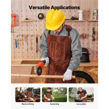 VEVOR Leather Welding Work Apron Heavy Duty Cowhide Heat Resistant Welding Apron