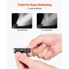 Keychain Flashlight Rechargeable Mini Flashlight 200 High Lumens IPX7 Waterproof