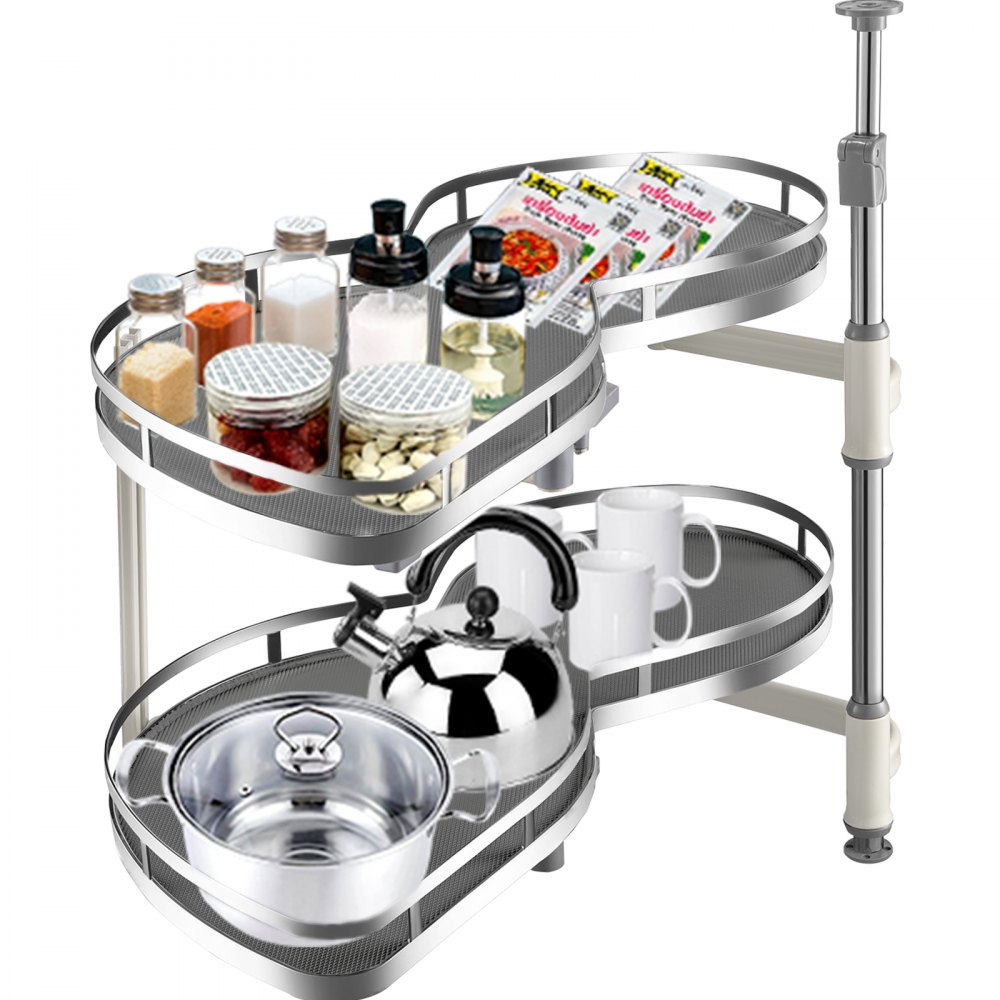 VEVOR Cloud Blind Corner Pullout Blind Corner Cabinet Pull Out for 34 In 2 Tier