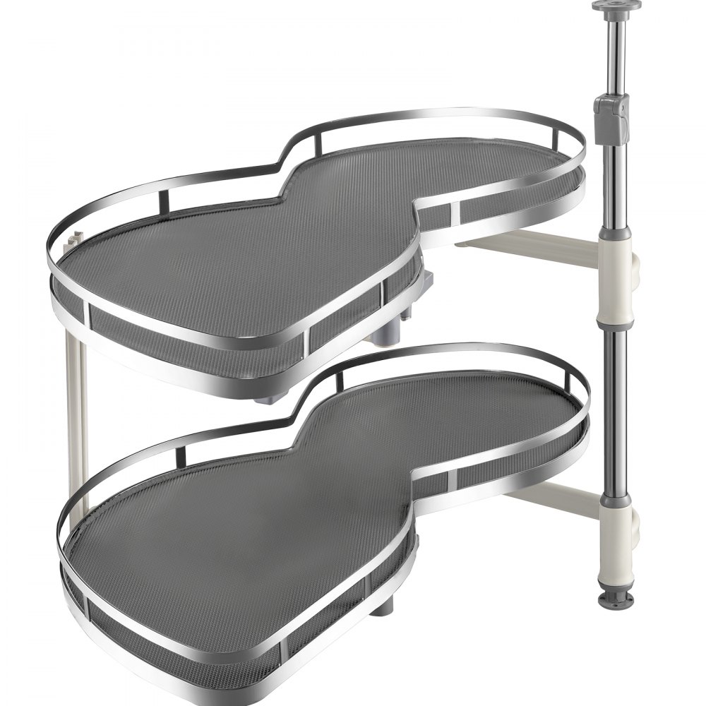 VEVOR Swing Left Blind Corner Cabinet Pull Out for 36 inch Cabinet, 2 Tier Swing Tray Blind Kitchen Cabinet, Soft Close Cloud Blind Organizer for Right Handed Open Blind Corner Cabinet
