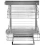 VEVOR Pull Out Blind Corner Cabinet, 15.7 Inch Opening Chrome Soft Close Blind Corner with Four Shelf, Slide Out Kitchen Cabinet Organizer for Minimum Cabinet Size 31.5''Wx21.6''Dx25.6''H