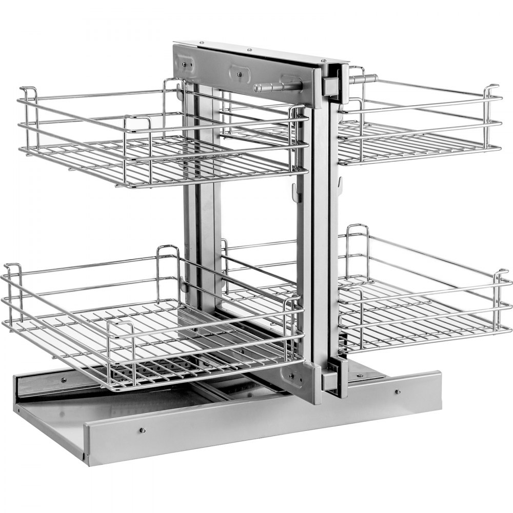 Vevor Blind Corner Cabinet Pull Out Chrome Soft Close Blind Corner 18 Inch