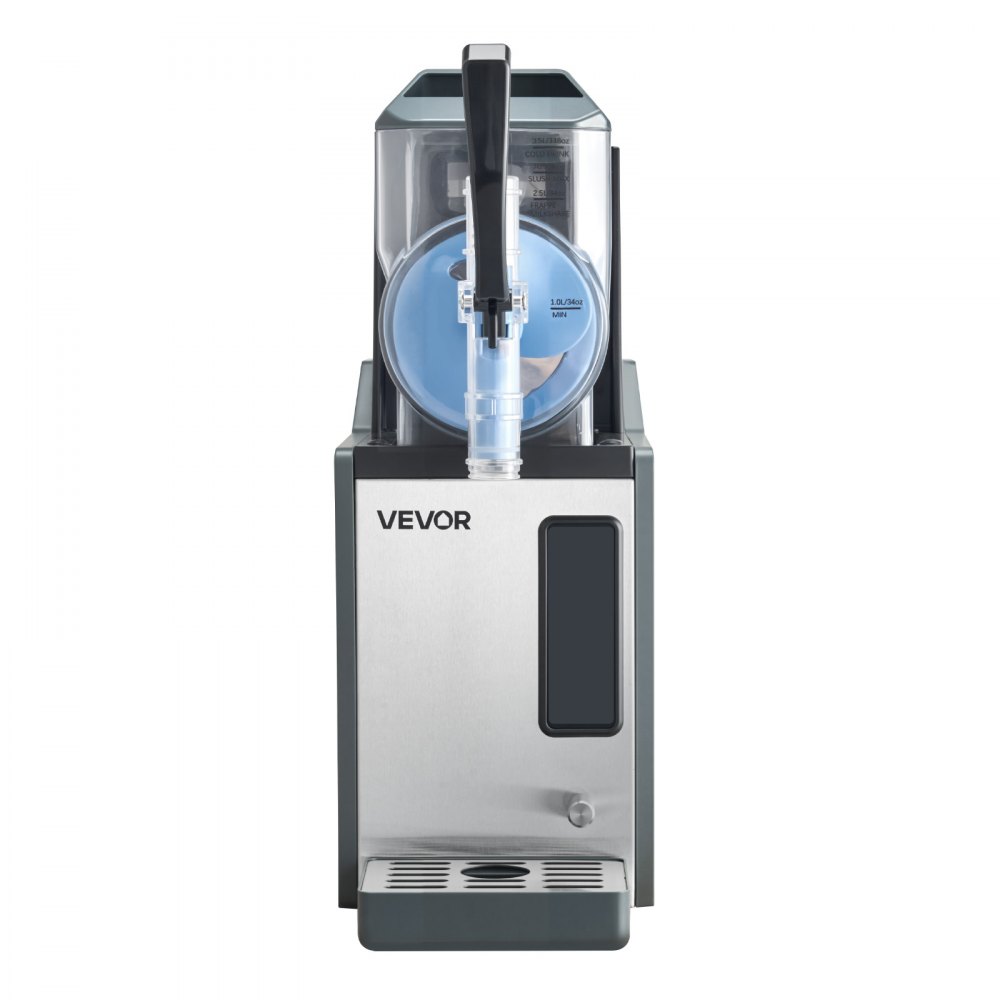 VEVOR Slushie Machine, 4L/135oz No Ice Needed Slushy Machine for Home, Frozen Drink Maker with Single Tank, Margarita Machine with Self-Cleaning, for Frozen Margaritas, Frappés, Milkshake & More