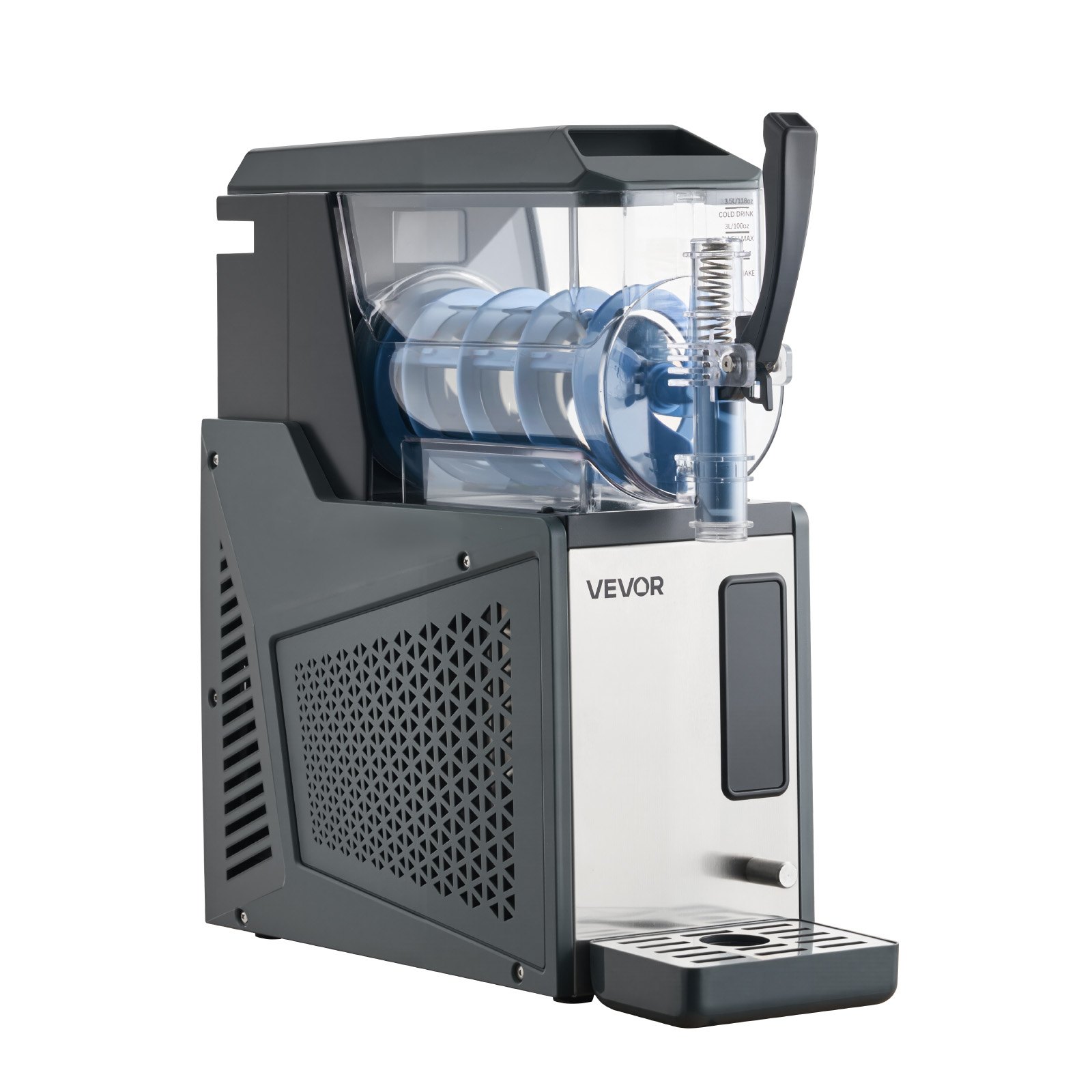 VEVOR Slushie Machine, 4L/135oz No Ice Needed Slushy Machine for Home, Frozen Drink Maker with Single Tank, Margarita Machine with Self-Cleaning, for Frozen Margaritas, Frappés, Milkshake & More