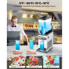 Commercial Slushy Machine 15L Margarita Smoothie Frozen Drink Slushie Maker