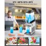 VEVOR Commercial Slushy Machine 15L Margarita Smoothie Frozen Drink Maker