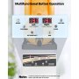 VEVOR Commercial Slushy Machine 15L Margarita Smoothie Frozen Drink Maker