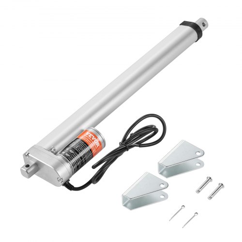 VEVOR Linear Actuator 12V, 12 Inch High Speed 0.55"/s Linear Actuator, 220lbs/1000N Linear Motion Actuator with Mounting Bracket and IP54 Protection