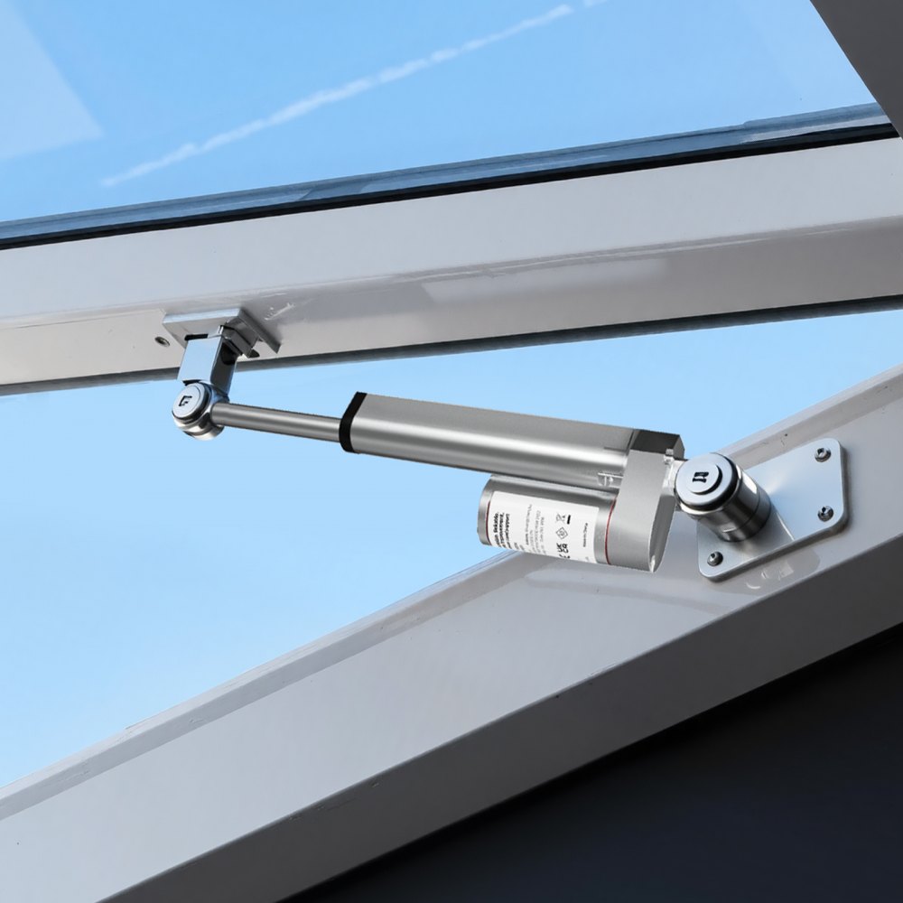 VEVOR 12V Linear Actuator, 101.6mm Stroke 15mm/s High-Speed 1000N Linear Motion Actuator - with IP54 Protection & Mounting Bracket for Lift Desk, Recliner Chairs, Window Door Opener