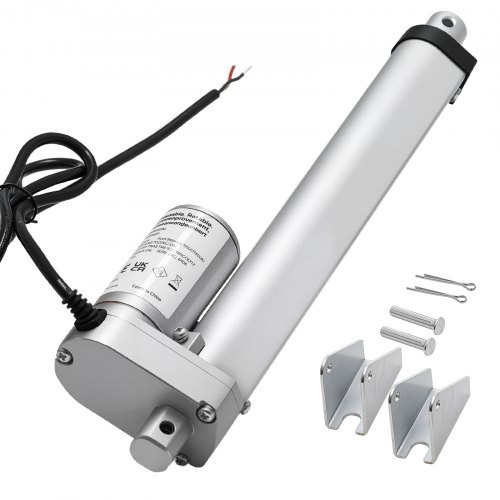 VEVOR 12V Linear Actuator, 8 Inch High Speed 0.6"/s Linear Motion Actuator, 225lbs/1000N with IP54 Protection & Mounting Bracket for Lift Desk, Recliner Chairs, Window Door Opener