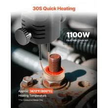 VEVOR Induction Heater Bolt Removal, 1100W 110V Magnetic Induction Heater Kit, Handheld Nut Buster Tool, Mini Heating Machine for Rusty Screw Removing, Car Garage Repairing Tools with 3 Coil