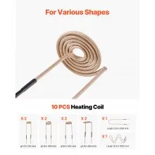 VEVOR Induction Heater Bolt Removal, 1100W 110V Magnetic Induction Heater Kit, Handheld Nut Buster Tool, Mini Heating Machine for Rusty Screw Removing, Car Garage Repairing Tools with 10 Coil and Box