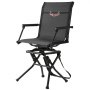 VEVOR Hunting Chair, 360° Silent Swivel, Foldable Lightweight Portable Blind Chair, Heavy-Duty Steel Frame Ground Stool Seat, with Armrest, Adjustable Carry Strap, 136 Kg Capacity for Fishing Camping