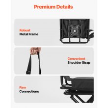 Hunting Chair 360° Swivel Silent Foldable Blind Chair with Steel Frame Backrest