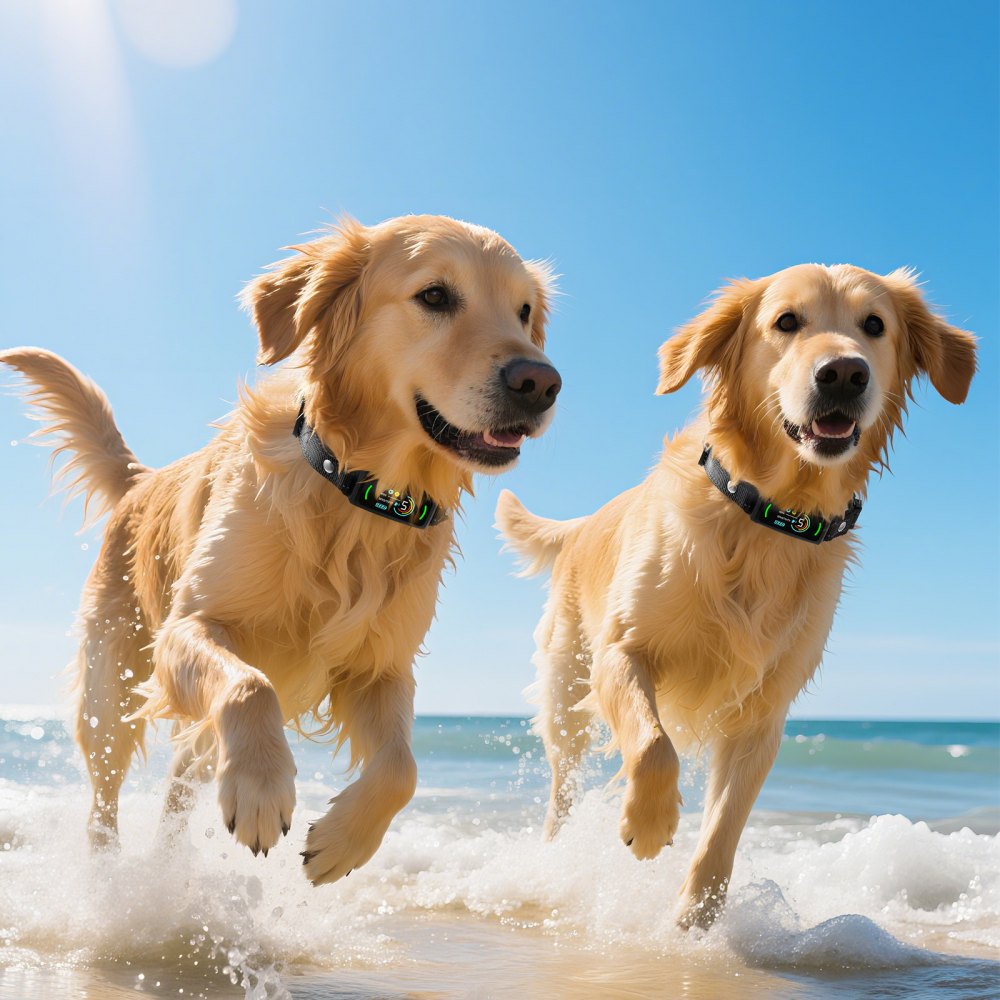 Collar antiladridos VEVOR para perros, inteligente, para perros grandes, medianos y pequeños, resistente al agua IP67, recargable, dispositivo antiladridos, con 6 niveles de sensibilidad ajustables y vibración (negro)