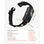 Collar antiladridos VEVOR para perros, inteligente, para perros grandes, medianos y pequeños, resistente al agua IP67, recargable, dispositivo antiladridos, con 6 niveles de sensibilidad ajustables y vibración (negro)