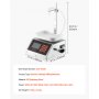 VEVOR Liquid Filling Machine, 10-1000g Recommend Automatic Bottle Filler, for Water, Detergent, Oil, Premium Stainless Steel Body, Digital Weighing, Adjustable Stand, Memory Presets, Easy to Operate