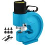 VEVOR hydraulic hole punching tool with accessories and blue housing.