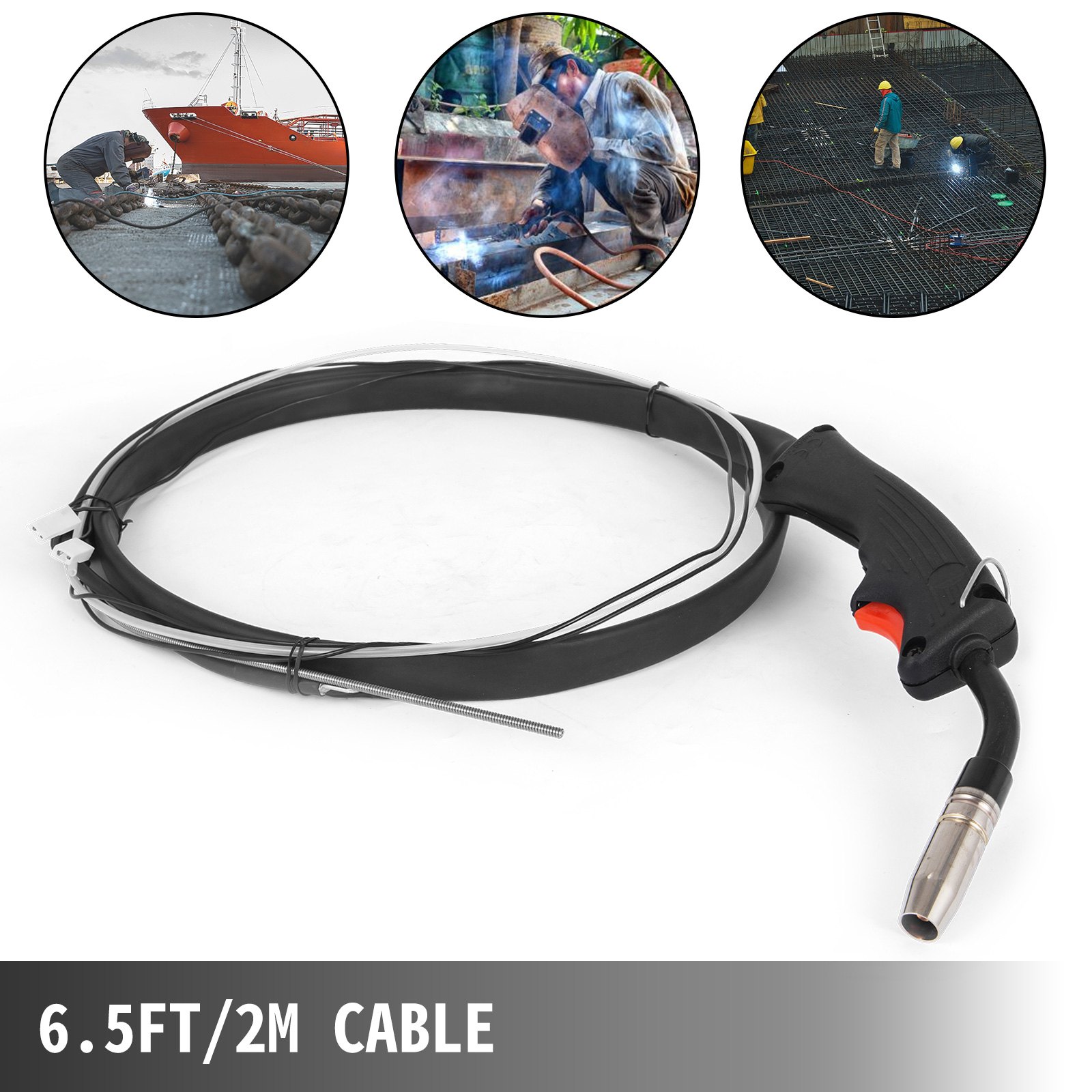 Gas/Gasless MIG Welder Welding Machine Torch Gun Mid Steel Aluminium Stainless