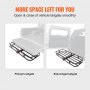VEVOR Hitch Cargo Carrier, 53 x 19 x 5 in Trailer Hitch Mounted Steel Carrier Basket, 500lb Loading Luggage Carrier Rack with Stabilizer, Cargo Net, Straps, Fits 2" Hitch Receiver for SUV Truck Pickup