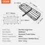 VEVOR Hitch Cargo Carrier, 53 x 19 x 5 in Trailer Hitch Mounted Steel Carrier Basket, 500lb Loading Luggage Carrier Rack with Stabilizer, Cargo Net, Straps, Fits 2" Hitch Receiver for SUV Truck Pickup