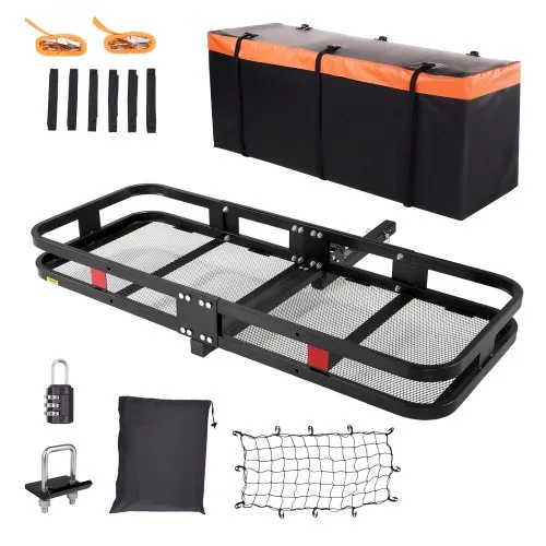 Receiver Hitch Haul Master Heavy Duty Folding Cargo Carrier Harbor